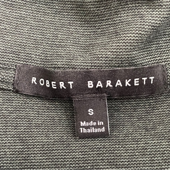 ROBERT BARAKETT Cotton Green Quarter Zip Mock Neck Sweater Women’s Small - Picture 4 of 10